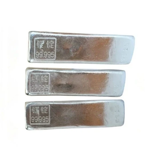 Gute Qualität Bronze 4n/5n 99,99 % 15 kg Blei-Zinn-Wismut-Legierung Silber Weißmetall